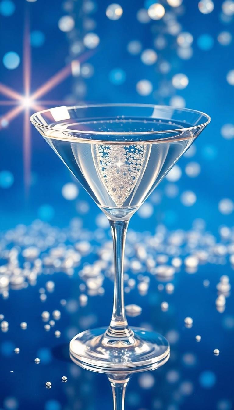 HD iPhone Glamorous Cocktail Glass Aesthetic Wallpaper Stock Image